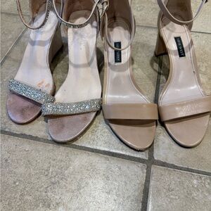 Women's Tan Block Heel Sandals